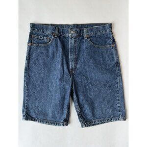 Vintage Levi's 505 Mens Shorts W36 Blue Jean Zip Fly Cotton Dad Shorts